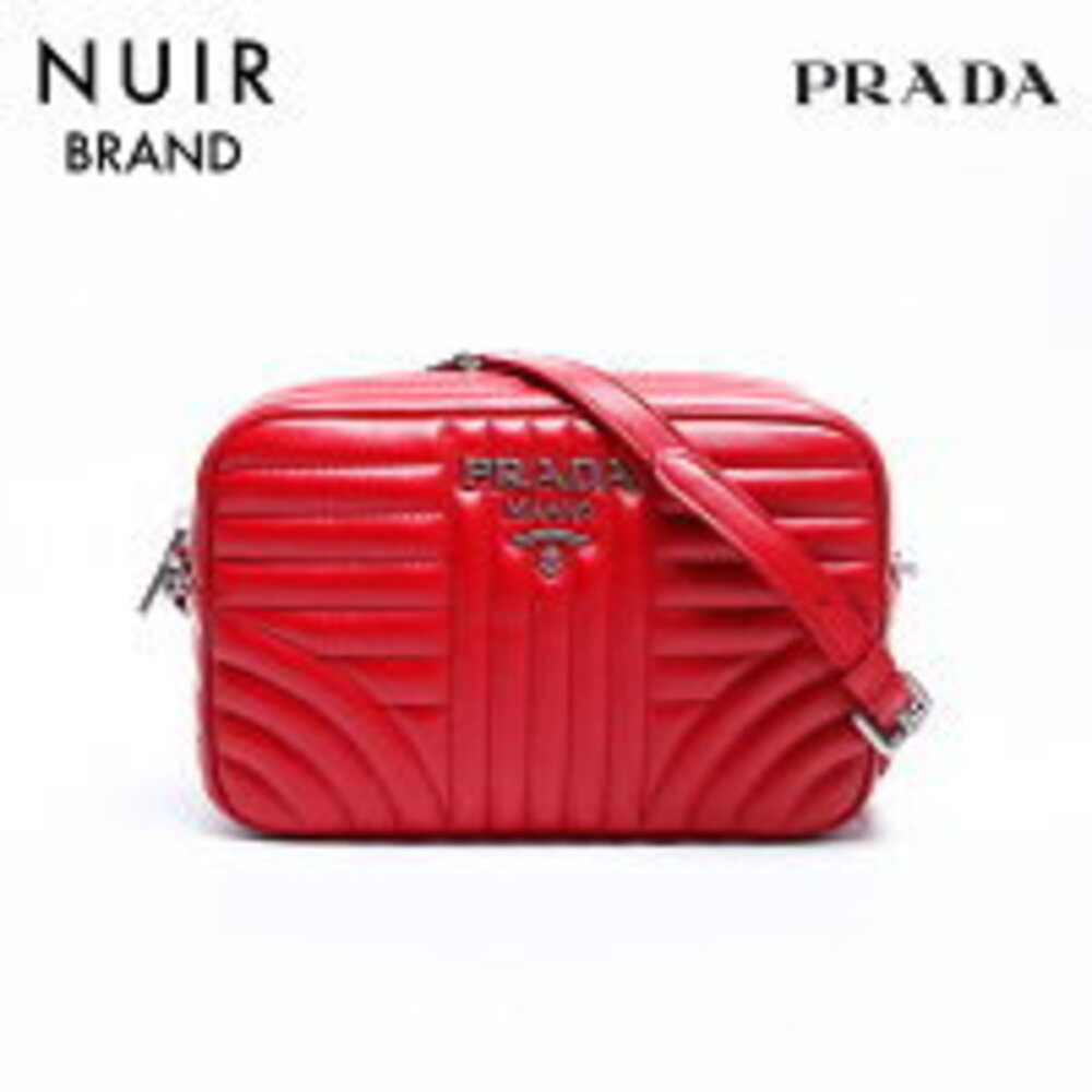 Prada Diagram Camera Bag Shoulder Red